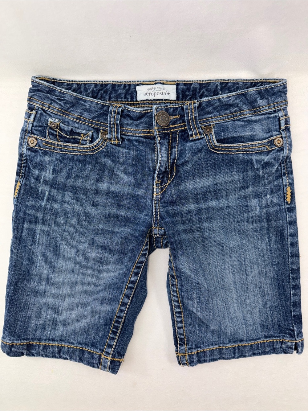 Aéropostale Dark Wash Denim Bermuda Shorts